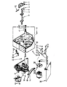 Drive System parts for Kenmore Washer 110.7005511 (1107005511, 110 7005511) from AppliancePartsPros.com