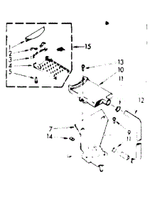 Filter Assembly parts for Kenmore Washer 110.7005511 (1107005511, 110 7005511) from AppliancePartsPros.com