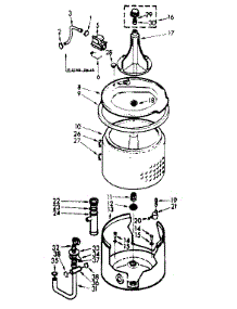 Tub And Basket Assembly parts for Kenmore Washer 110.7005511 (1107005511, 110 7005511) from AppliancePartsPros.com