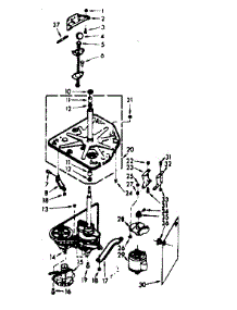 Drive System parts for Kenmore Washer 110.7005512 (1107005512, 110 7005512) from AppliancePartsPros.com