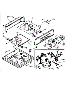 Top And Console Assembly parts for Kenmore Washer 110.7005512 (1107005512, 110 7005512) from AppliancePartsPros.com
