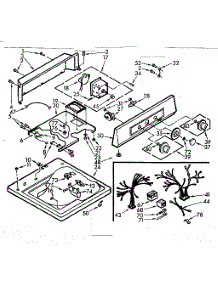 Top And Console Assembly parts for Kenmore Washer 110.7005553 (1107005553, 110 7005553) from AppliancePartsPros.com