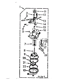 Pump Assembly parts for Kenmore Washer 110.7005554 (1107005554, 110 7005554) from AppliancePartsPros.com