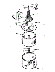 Tub And Basket Assembly parts for Kenmore Washer 110.7005616 (1107005616, 110 7005616) from AppliancePartsPros.com