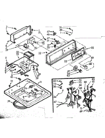 Top And Console Assembly parts for Kenmore Washer 110.7005616 (1107005616, 110 7005616) from AppliancePartsPros.com