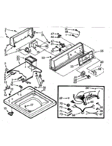 Top And Console Assembly parts for Kenmore Washer 110.7005650 (1107005650, 110 7005650) from AppliancePartsPros.com