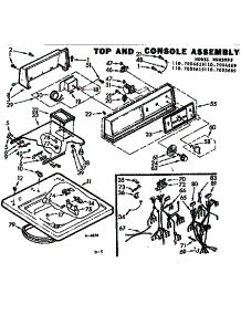 Top And Console Assembly parts for Kenmore Washer 110.7005669 (1107005669, 110 7005669) from AppliancePartsPros.com
