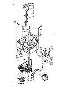 Drive System parts for Kenmore Washer 110.7005702 (1107005702, 110 7005702) from AppliancePartsPros.com