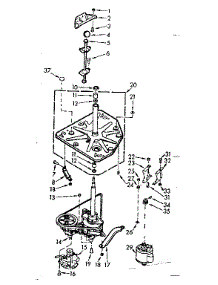 Drive System parts for Kenmore Washer 110.7005754 (1107005754, 110 7005754) from AppliancePartsPros.com
