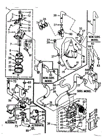 Water System parts for Kenmore Washer 110.7005850 (1107005850, 110 7005850) from AppliancePartsPros.com