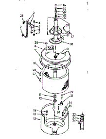 Tub And Basket Assembly parts for Kenmore Washer 110.7005850 (1107005850, 110 7005850) from AppliancePartsPros.com
