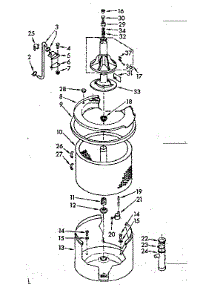 Tub And Basket Assembly parts for Kenmore Washer 110.7005901 (1107005901, 110 7005901) from AppliancePartsPros.com