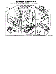 Burner Assembly parts for Kenmore Dryer 110.7007522 (1107007522, 110 7007522) from AppliancePartsPros.com