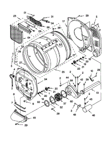 Bulkhead parts for Kenmore Dryer 110.70094990 (11070094990, 110 70094990) from AppliancePartsPros.com