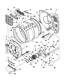 Bulkhead parts for Kenmore Dryer 110.70094991 (11070094991, 110 70094991) from AppliancePartsPros.com