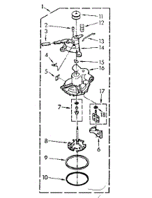 Pump Assembly parts for Kenmore Washer 110.7014020 (1107014020, 110 7014020) from AppliancePartsPros.com