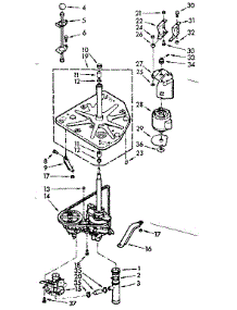 Drive System parts for Kenmore Washer 110.7014021 (1107014021, 110 7014021) from AppliancePartsPros.com
