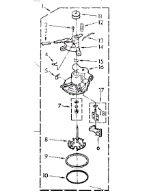 Pump Assembly parts for Kenmore Washer 110.7014021 (1107014021, 110 7014021) from AppliancePartsPros.com