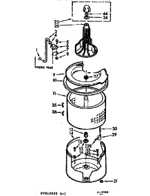 Tub And Basket Assembly parts for Kenmore Washer 110.7014022 (1107014022, 110 7014022) from AppliancePartsPros.com
