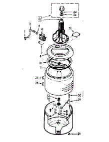 Tub And Basket Assembly parts for Kenmore Washer 110.7014024 (1107014024, 110 7014024) from AppliancePartsPros.com