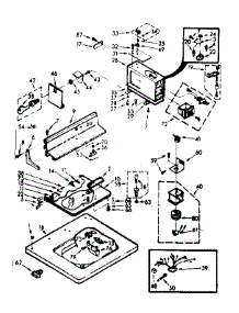 Top And Console parts for Kenmore Washer 110.7014025 (1107014025, 110 7014025) from AppliancePartsPros.com