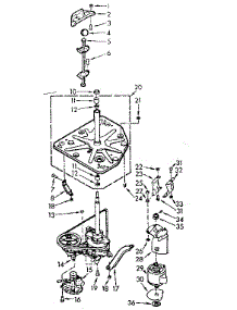 Drive System parts for Kenmore Washer 110.7014500 (1107014500, 110 7014500) from AppliancePartsPros.com