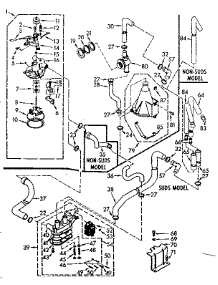 Water System parts for Kenmore Washer 110.7014551 (1107014551, 110 7014551) from AppliancePartsPros.com