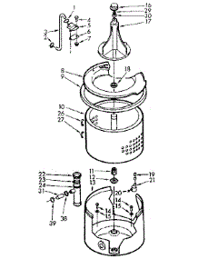 Tub And Basket Assembly parts for Kenmore Washer 110.7014553 (1107014553, 110 7014553) from AppliancePartsPros.com
