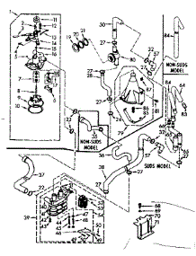 Water System parts for Kenmore Washer 110.7014600 (1107014600, 110 7014600) from AppliancePartsPros.com