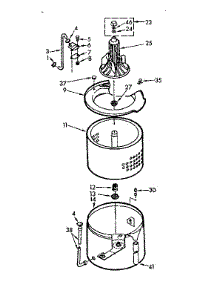 Tub And Basket Assembly parts for Kenmore Washer 110.7014603 (1107014603, 110 7014603) from AppliancePartsPros.com