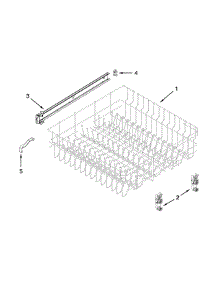 Upper Rack And Track Parts parts for Kenmore Dishwasher 665.13279K118 (66513279K118, 665 13279K118) from AppliancePartsPros.com