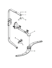 Upper Wash And Rinse Parts parts for Kenmore Dishwasher 665.13282K110 (66513282K110, 665 13282K110) from AppliancePartsPros.com