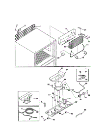 System parts for Kenmore Refrigerator 253.61822100 (25361822100, 253 61822100) from AppliancePartsPros.com