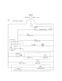 Wiring Schematic parts for Kenmore Refrigerator 253.61822102 (25361822102, 253 61822102) from AppliancePartsPros.com