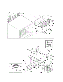 System parts for Kenmore Refrigerator 253.61832106 (25361832106, 253 61832106) from AppliancePartsPros.com