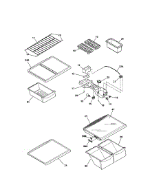 Shelves parts for Kenmore Refrigerator 253.61844102 (25361844102, 253 61844102) from AppliancePartsPros.com