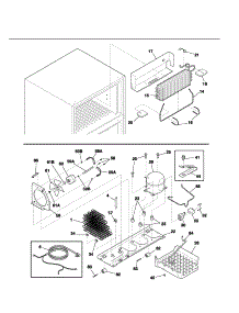 System parts for Kenmore Refrigerator 253.6188210A (2536188210A, 253 6188210A) from AppliancePartsPros.com