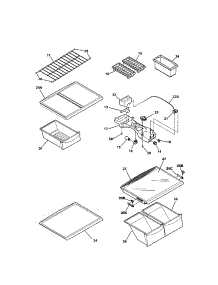 Shelves parts for Kenmore Refrigerator 253.61884102 (25361884102, 253 61884102) from AppliancePartsPros.com