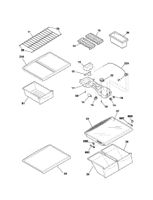 Shelves parts for Kenmore Refrigerator 253.6188410A (2536188410A, 253 6188410A) from AppliancePartsPros.com