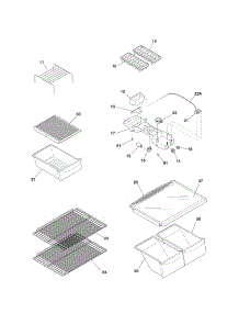 Shelves parts for Kenmore Refrigerator 253.61894804 (25361894804, 253 61894804) from AppliancePartsPros.com