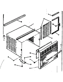 Cabinet And Front Parts parts for Kenmore Heat Pump System 253.63090 (25363090, 253 63090) from AppliancePartsPros.com
