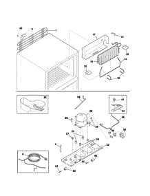 System parts for Kenmore Refrigerator 253.63702203 (25363702203, 253 63702203) from AppliancePartsPros.com
