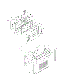Door parts for Kenmore Range 790.46374401 (79046374401, 790 46374401) from AppliancePartsPros.com