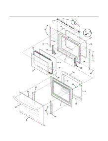 Door parts for Kenmore Range 790.46612502 (79046612502, 790 46612502) from AppliancePartsPros.com