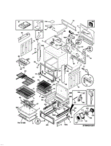Body parts for Kenmore Range 790.46612503 (79046612503, 790 46612503) from AppliancePartsPros.com