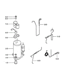 Compressor Parts parts for Kenmore Air Conditioner 580.75062500 (58075062500, 580 75062500) from AppliancePartsPros.com