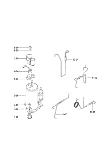 Compressor Parts parts for Kenmore Air Conditioner 580.75062501 (58075062501, 580 75062501) from AppliancePartsPros.com