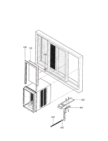 Installation Kit parts for Kenmore Air Conditioner 580.75063500 (58075063500, 580 75063500) from AppliancePartsPros.com
