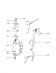 Compressor parts for Kenmore Air Conditioner 580.75063500 (58075063500, 580 75063500) from AppliancePartsPros.com