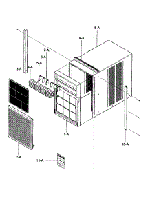 Cabinet / Front Grille Assy parts for Kenmore Air Conditioner 580.75063700 (58075063700, 580 75063700) from AppliancePartsPros.com